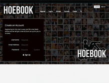 Tablet Screenshot of hoebook.com
